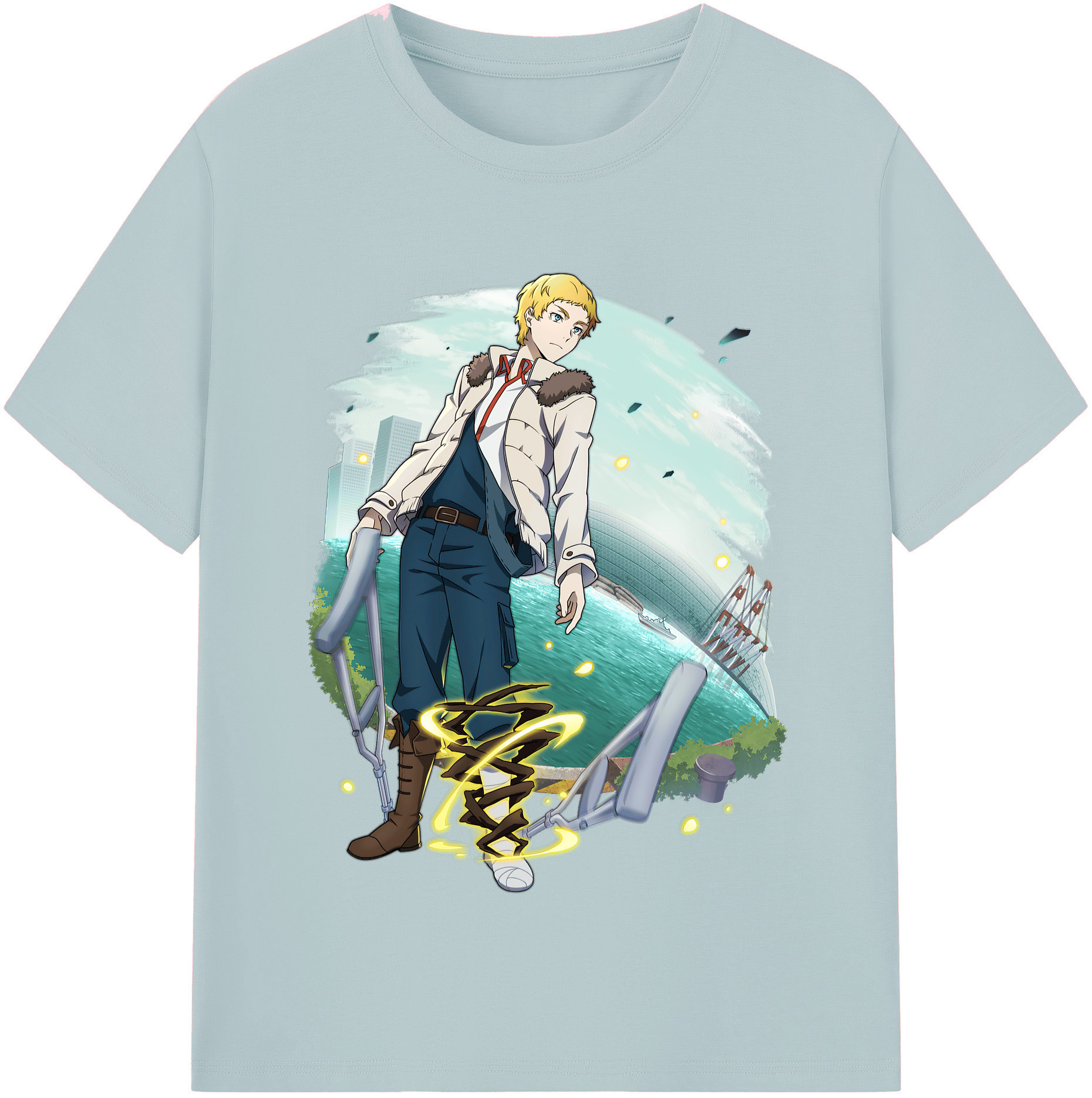 （画像用） 文豪ストレイドッグス Bungo Stray Dogs 綿100％半袖Tシャツ（フロントプリント）